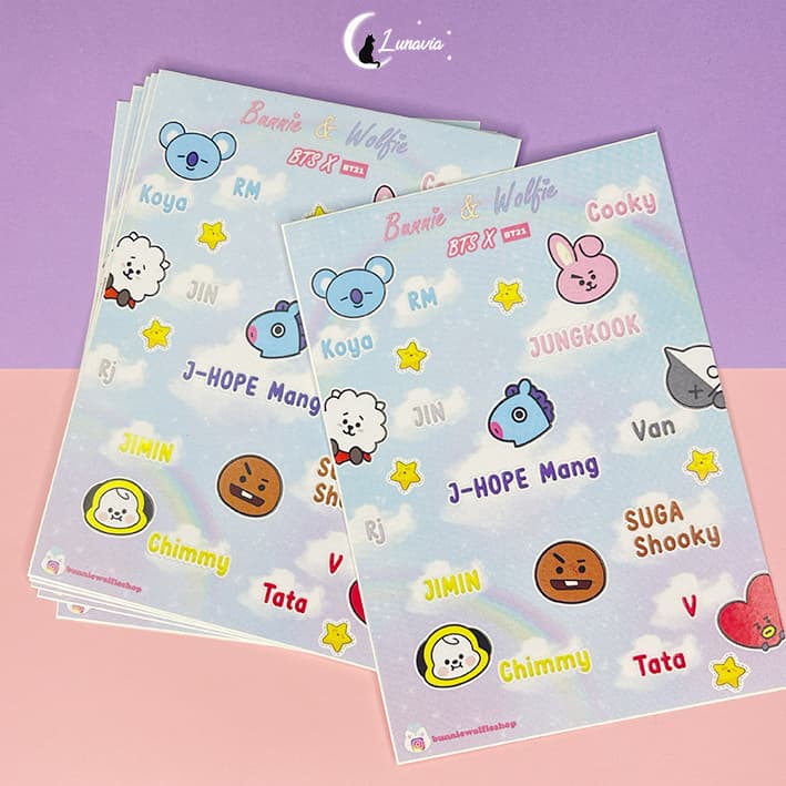 استیکر BT21 NAMES — تصویر ۳