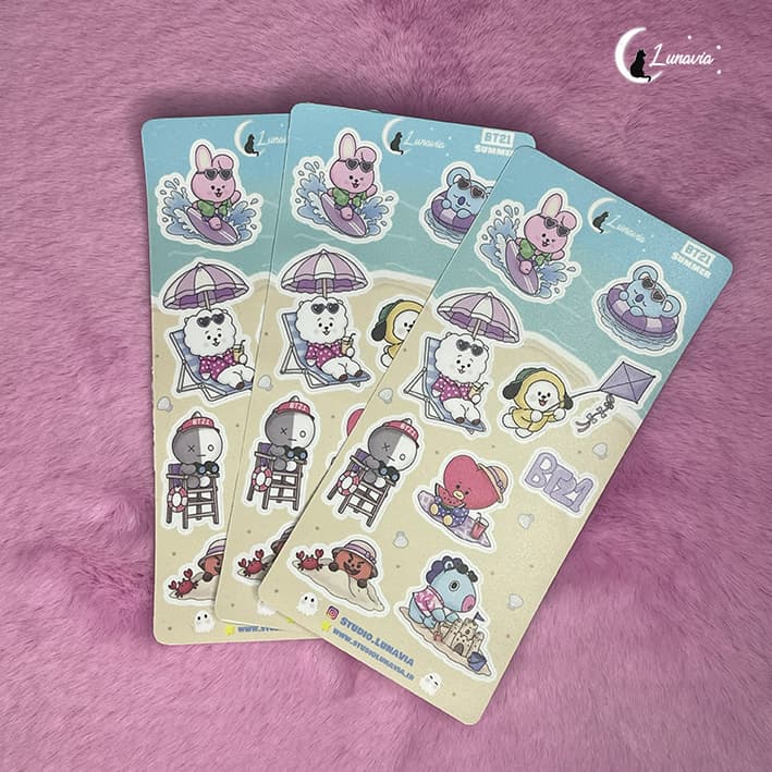 استیکر BT21 Summer — تصویر ۴