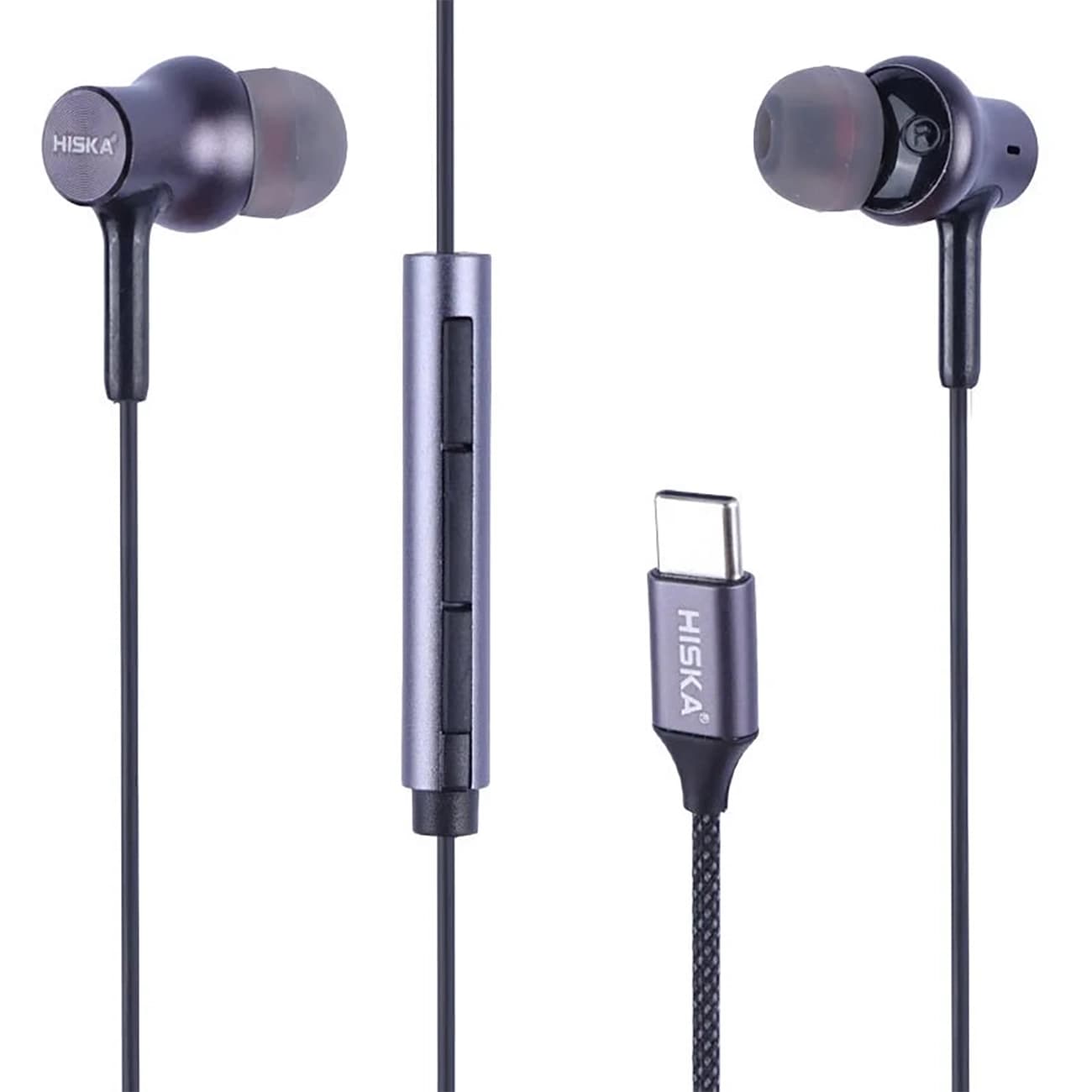 هندزفری سیمی تایپ سی هیسکا مدل HISKA HK-739C | با میکروفون — تصویر ۳