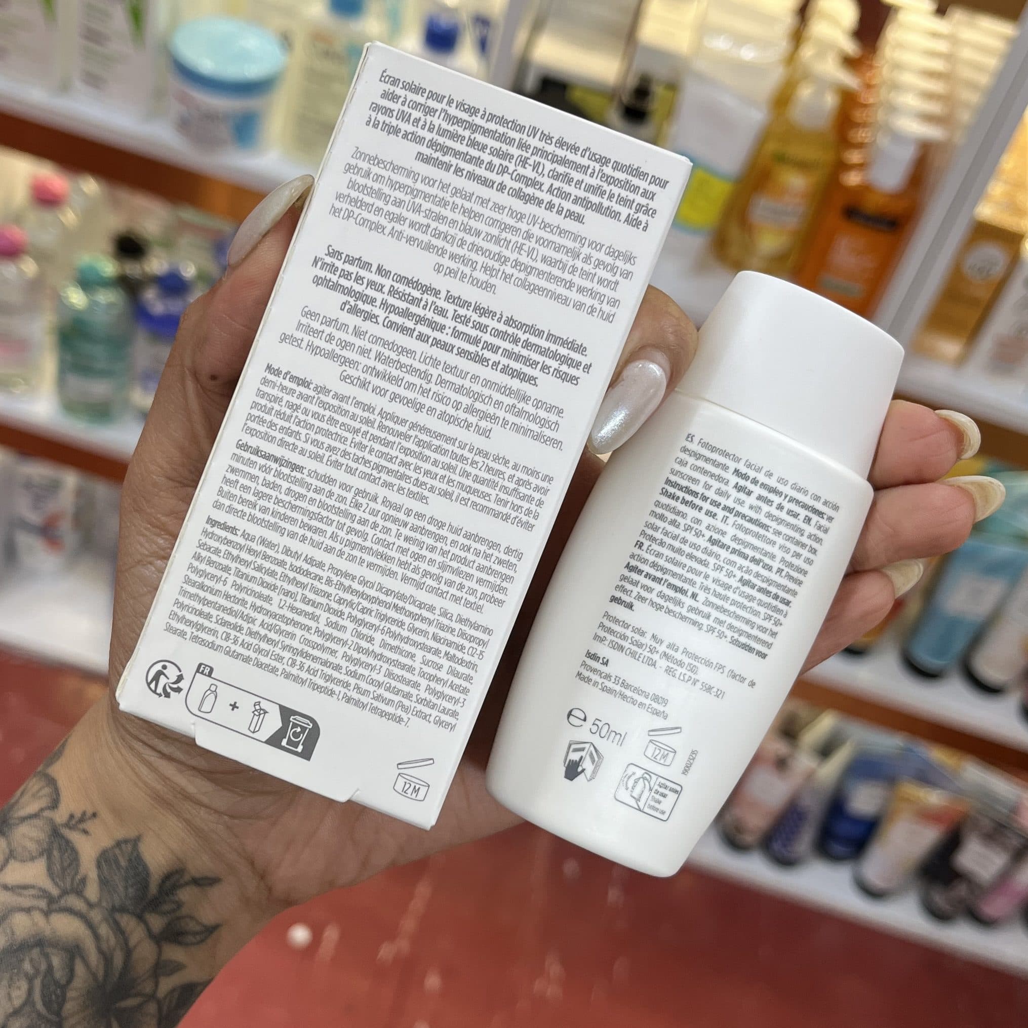 ضدآفتاب ضدلک اکتیو یونیفای ایزدین SPF50+ اصل | بی‌رنگ و سبک — تصویر ۲