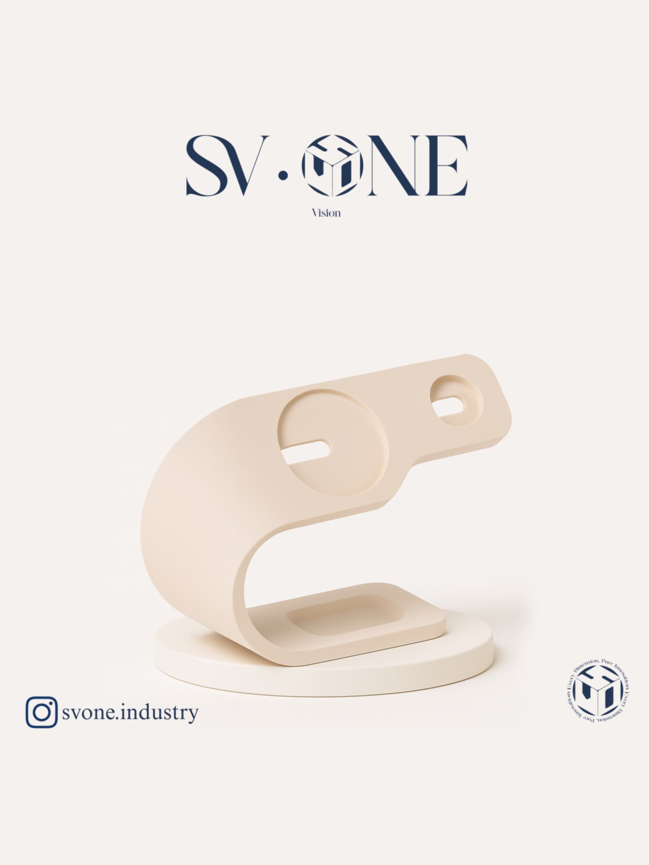 هولدر شارژر مگسیف موبایل، ساعت هوشمند و ایرپاد SV.ONE | طراحی ارگانیک، مدرن و مینیمال