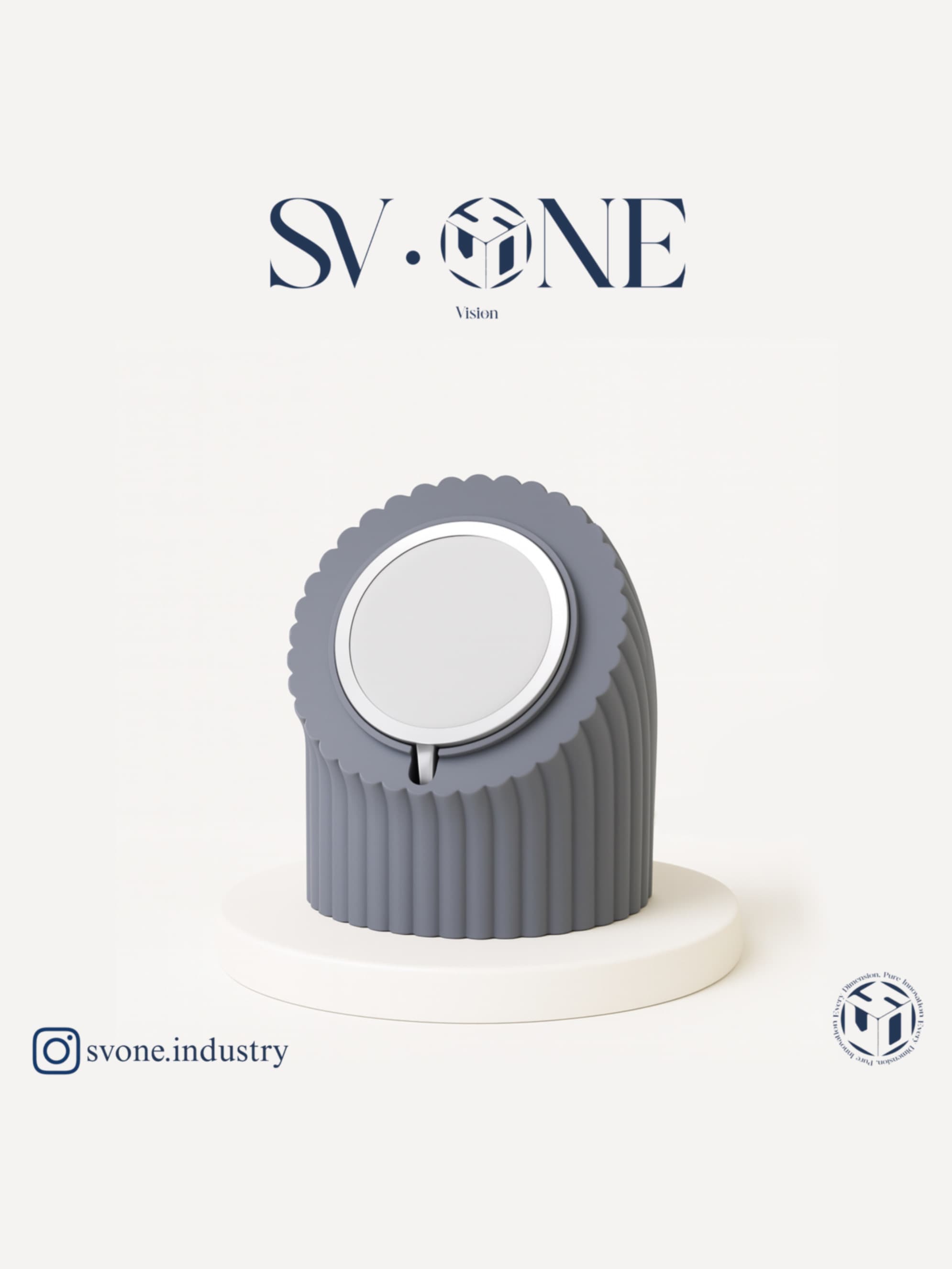 هولدر شارژر مگ‌سیف موبایل SV.ONE | پایه نگهدارنده پرینت سه‌بعدی مگ‌سیف آیفون با طراحی مینیمال