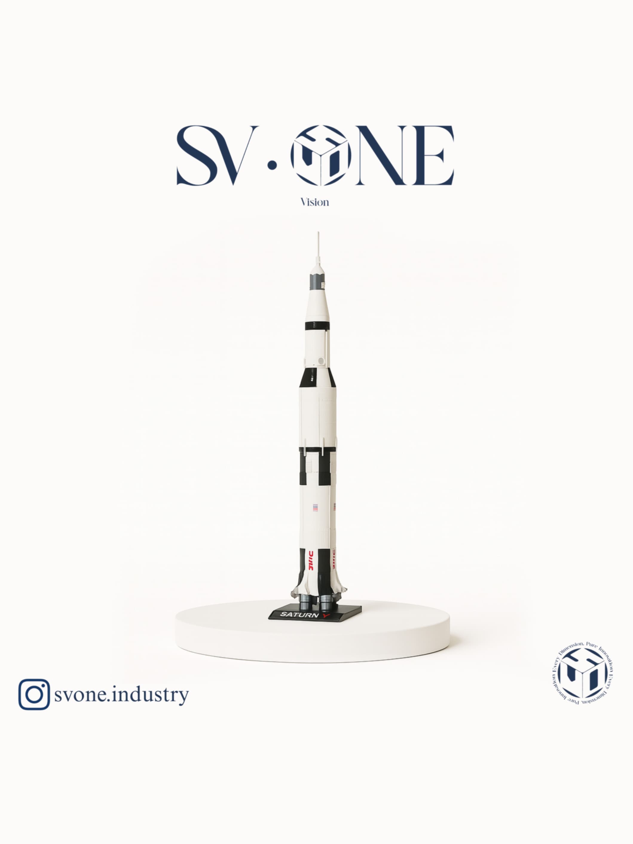ماکت فضاپیما SV.ONE | مدل دکوراتیو پرینت سه‌بعدی از فضاپیما با طراحی دقیق و مهندسی