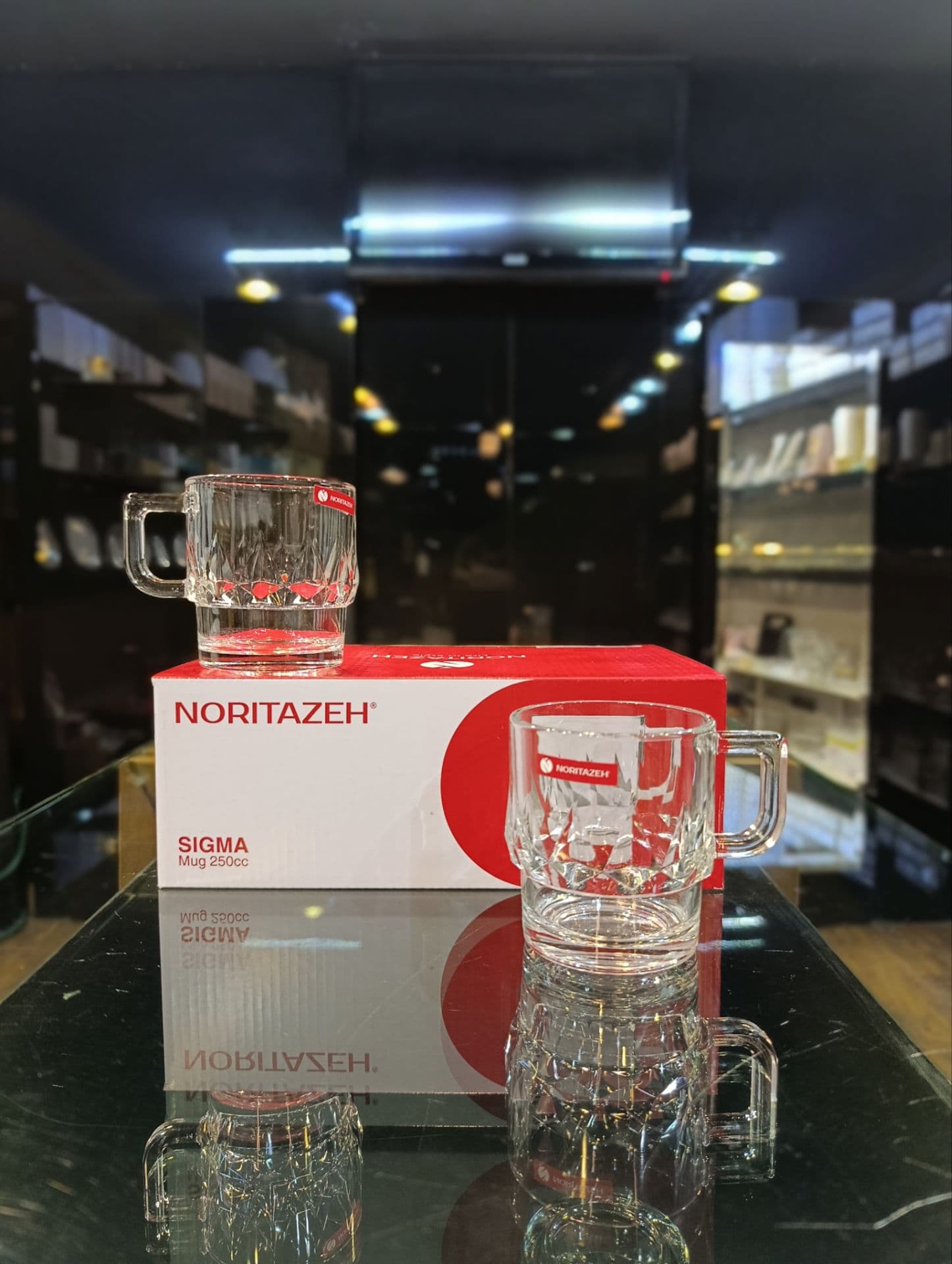 نیم لیوان چای خوری مدل سیگما برند نوری تازه 6 عددی