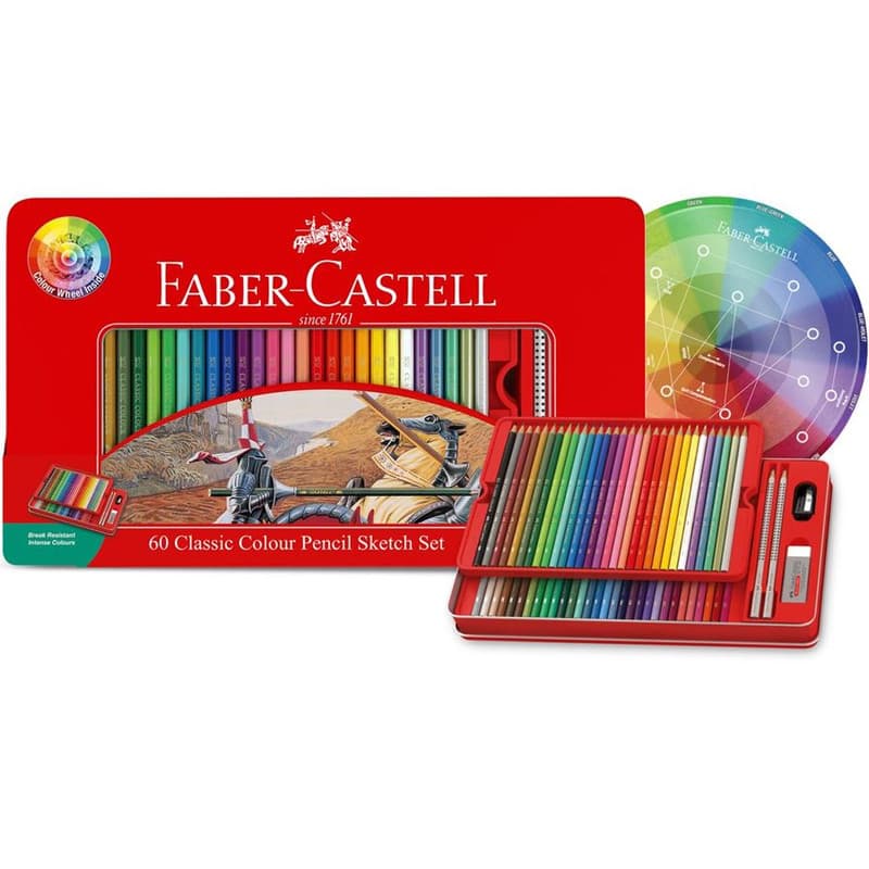 مداد رنگی 60 رنگ فابر کاستل مدل CLASSIC کد 115893 — تصویر ۶