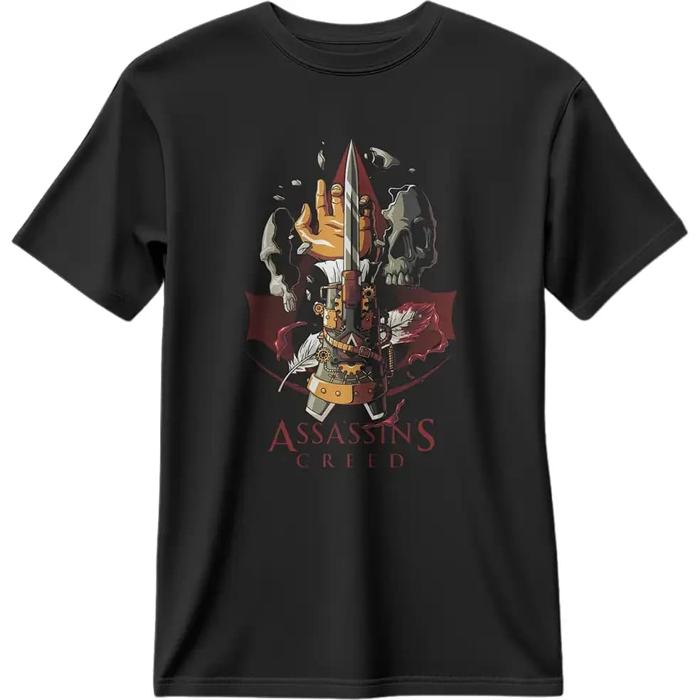 تیشرت اسسینز کرید طرح Assassins Creed Hidden Blade کد 001
