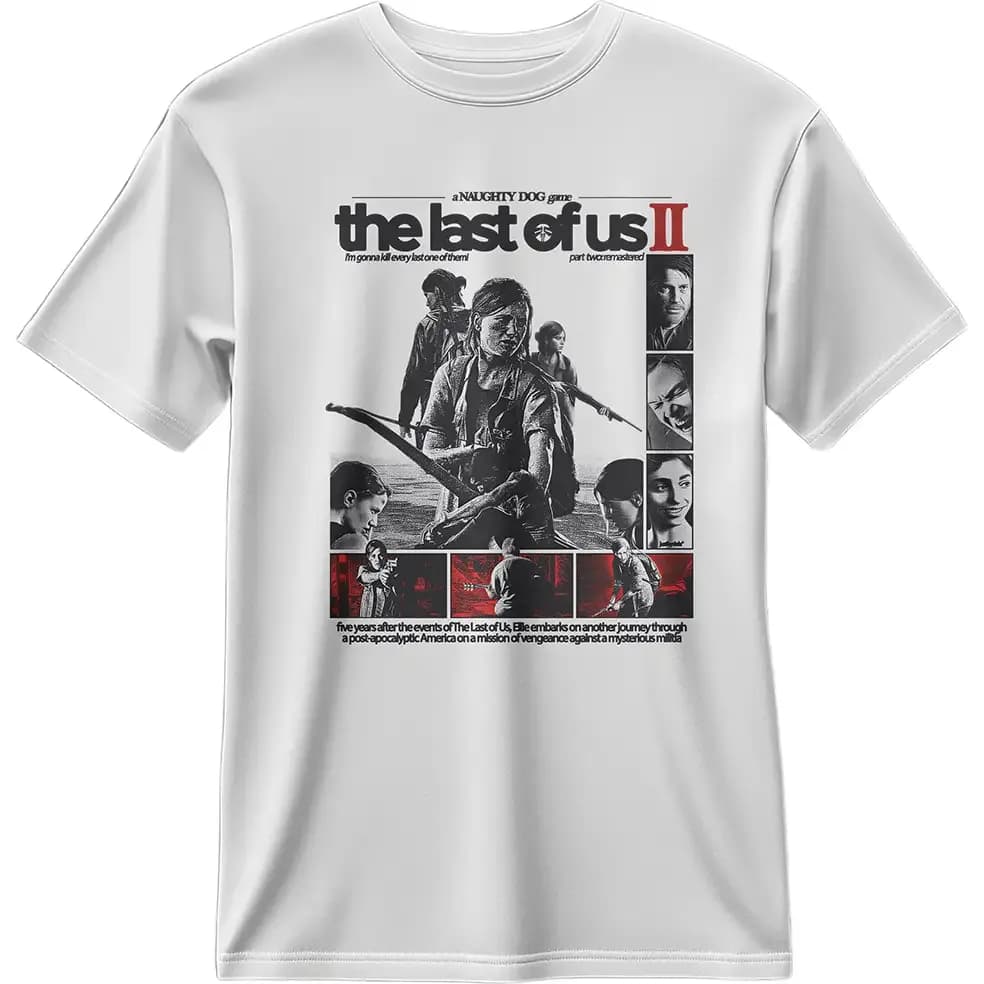 تیشرت لست آو آس طرح پوستر کلاسیک The Last of Us 2 کد 001