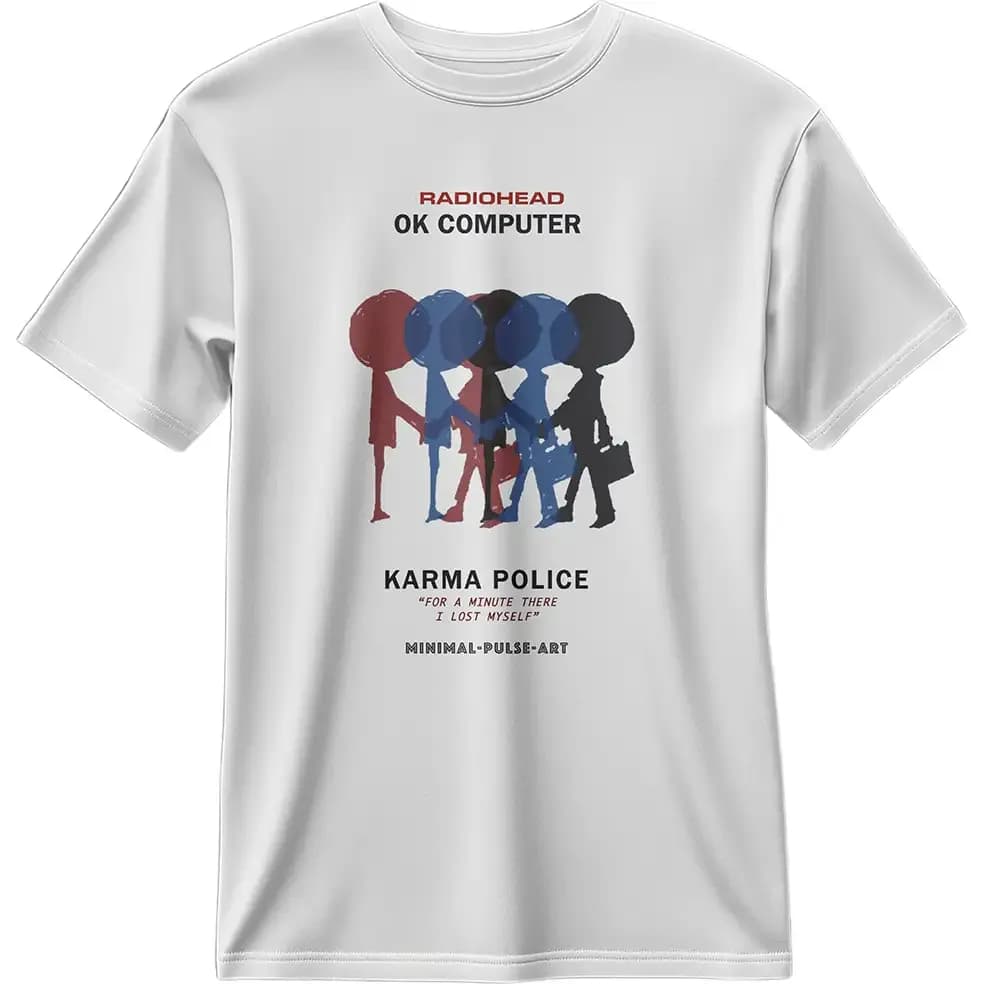 تیشرت ریدیوهد طرح Radiohead Karma Police کد 001