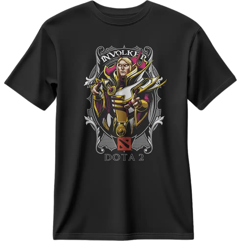 تیشرت Dota 2 طرح Carl the Invoker کد 001