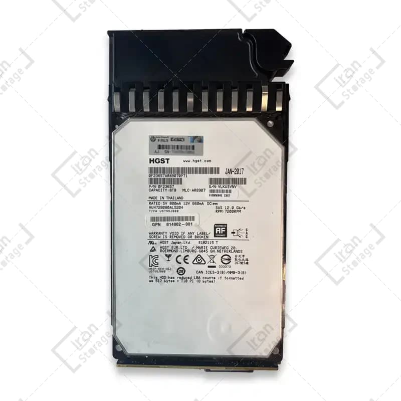 هارد HPE 8TB SAS MDL 10K 12G LFF