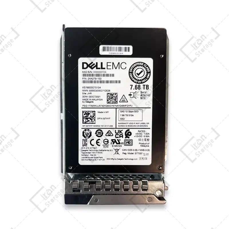 هارد EMC 7.68TB SAS 12G SSD