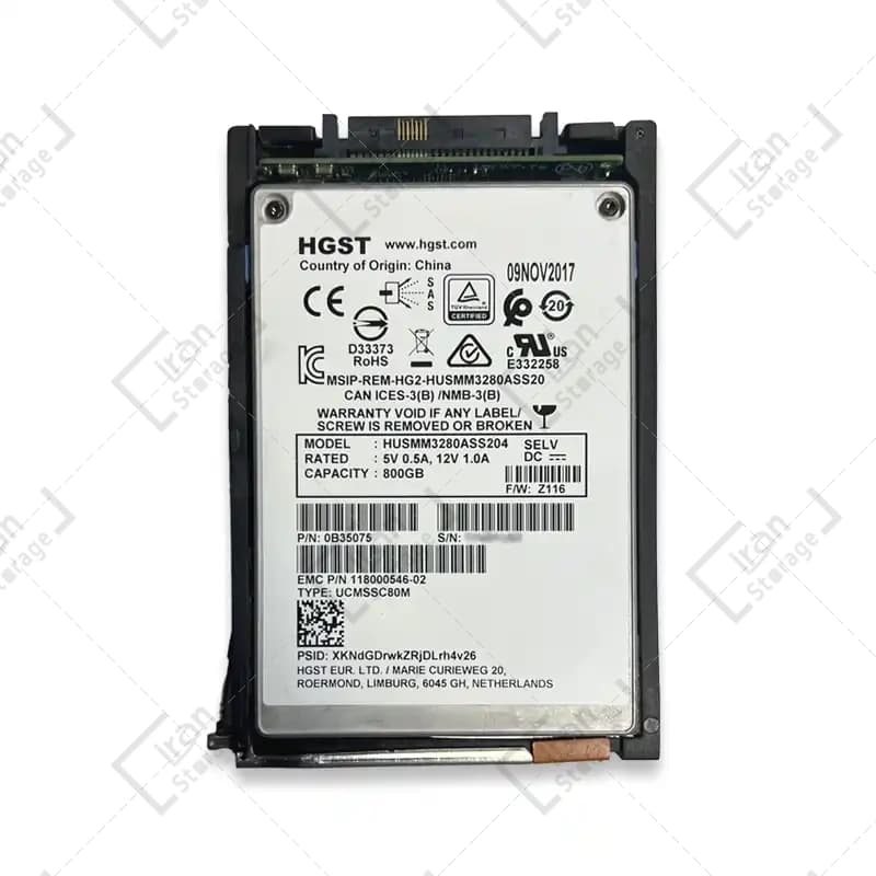 هارد EMC Unity 800GB SAS SSD