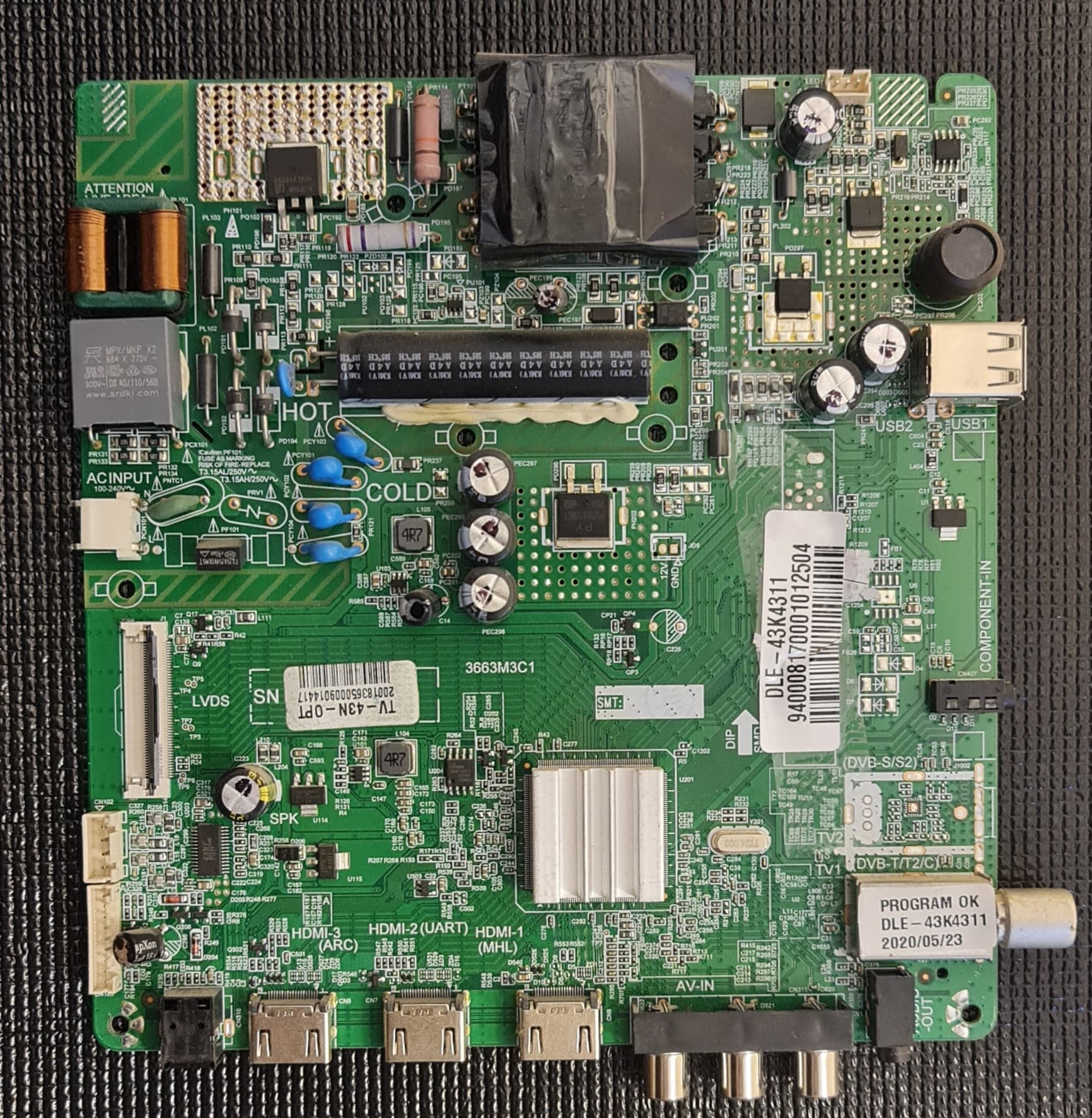 بردمین تلویزیون دوو DLE-43K4311