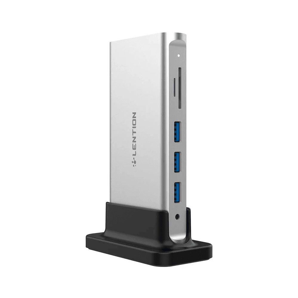 داک استیشن 10 پورت USB-C لنشن LENTION CB-D55 Silver