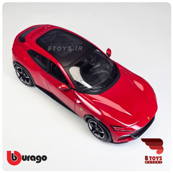 ماکت فراری پروسانگویه قرمز بوراگو(Ferrari Purosangue Burago) — تصویر ۴