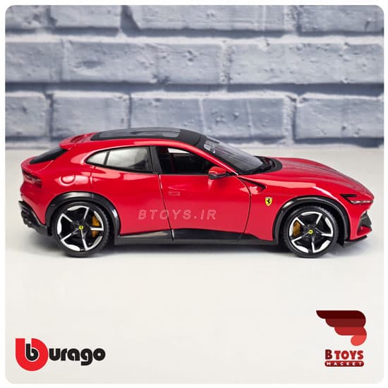 ماکت فراری پروسانگویه قرمز بوراگو(Ferrari Purosangue Burago) — تصویر ۷