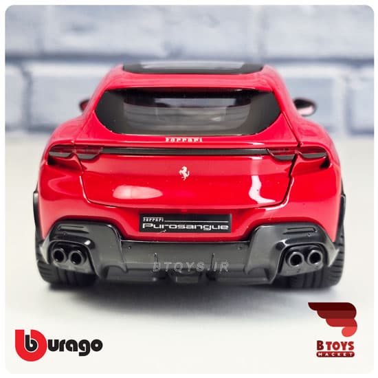ماکت فراری پروسانگویه قرمز بوراگو(Ferrari Purosangue Burago) — تصویر ۵