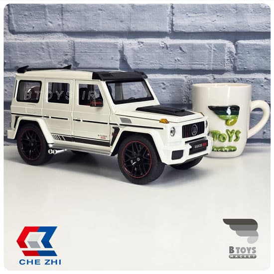 ماکت مرسدس بنز جی کلاس باراباس سفید چِژی(Mercedes Benz G-Class Chezhi)مقیاس:1/18 — تصویر ۳
