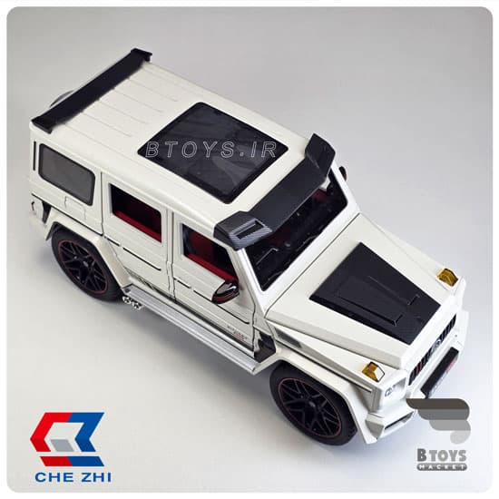 ماکت مرسدس بنز جی کلاس باراباس سفید چِژی(Mercedes Benz G-Class Chezhi)مقیاس:1/18 — تصویر ۴