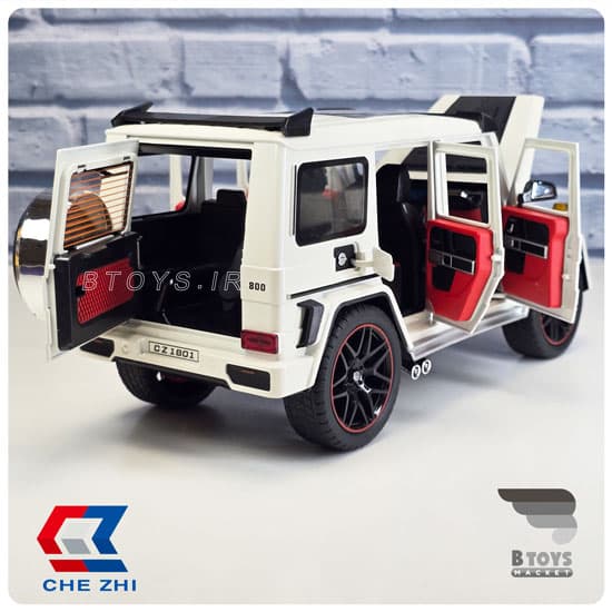 ماکت مرسدس بنز جی کلاس باراباس سفید چِژی(Mercedes Benz G-Class Chezhi)مقیاس:1/18 — تصویر ۲