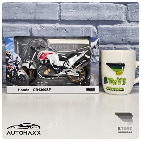 ماکت موتور سیکلت هوندا سی بی 1300 سفید اتومکس(Honda cb1300 Automaxx) — تصویر ۳