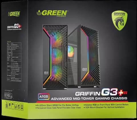 قاب کیس Green مدل GRIFFIN G3 Plus — تصویر ۸