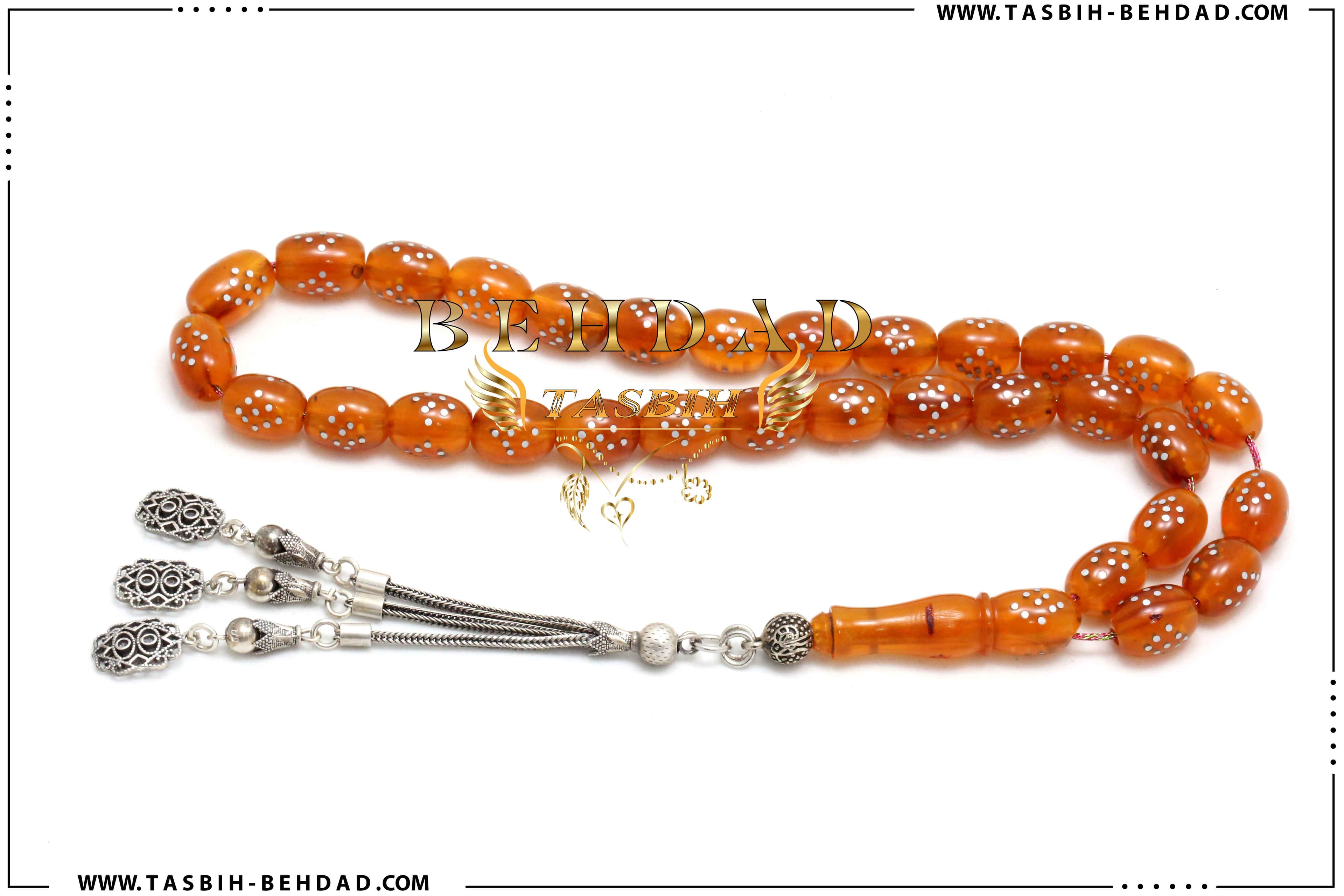 سندلوس عسلی کُهنه آلمان، تراش کمانچه، نقره کوب، پلمپ، منگوله نقره تُرک
