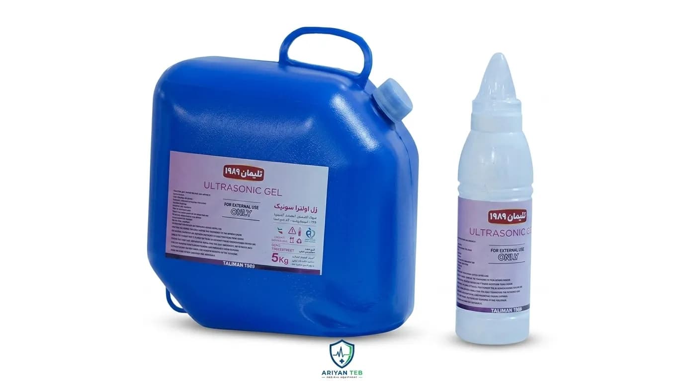 ژل اولتراسونیک تلیمان 5 لیتری | ژل سونوگرافی پایه آب، شفاف و ضد حساسیت