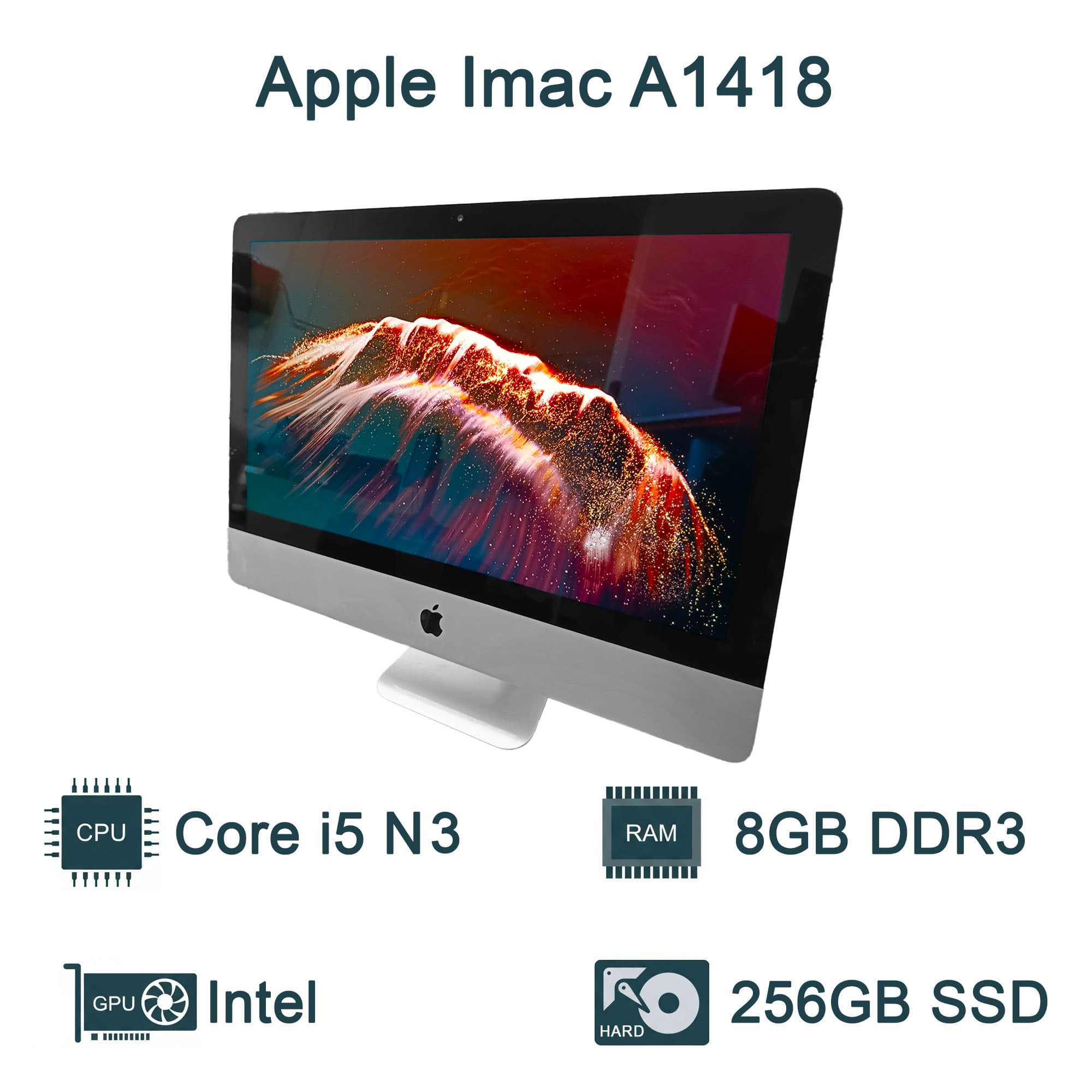 آل این وان آی مک استوک 22 اینچ اپل imac A1418 پردازنده i5 نسل 3 (گلس فابریک)