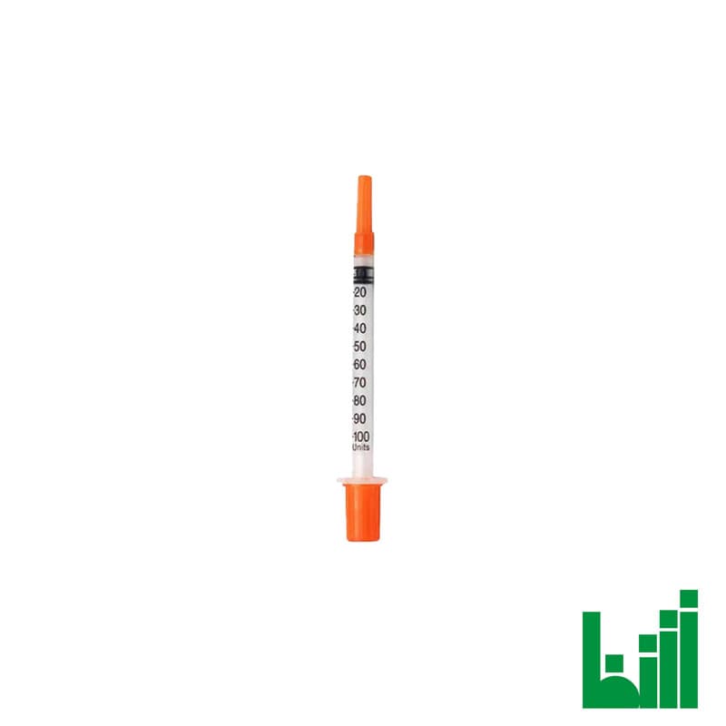 سرنگ انسولین ۱ میلی لیتر حلما طب (تک عددی)