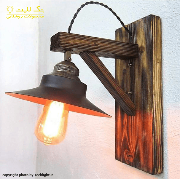 آویز دیواری چوبی فلزی کد 2002