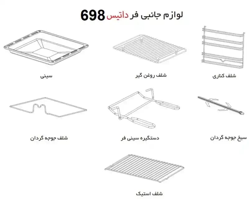 فر توکار برقی داتیس DF 698 — تصویر ۲