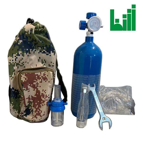 کوله پشتی کپسول اکسیژن ۲ لیتری با لوازم