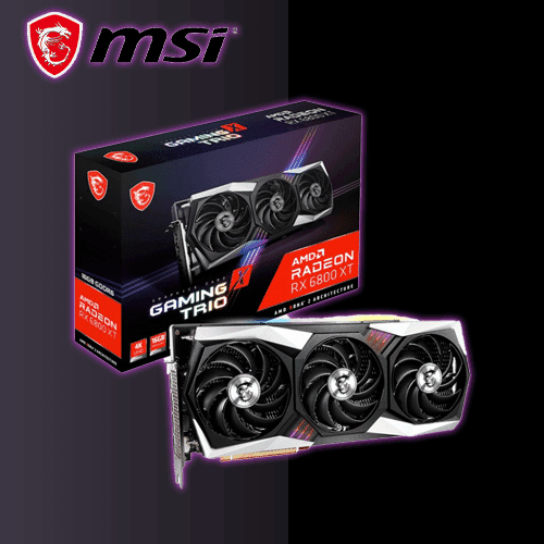 کارت گرافیک استوک RX 6800Xt Msi Gaming X Trio 16GB - تستوبازی | مرجع تخصصی کارت گرافیک استوک