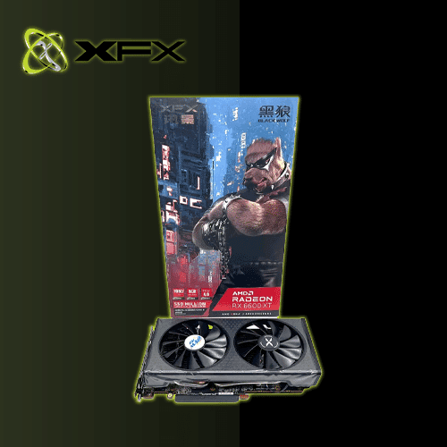 کارت گرافیک استوک RX 6600Xt Xfx Black Wolf 8GB - تستوبازی | مرجع تخصصی کارت گرافیک استوک