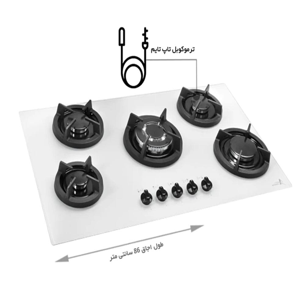 اجاق گاز صفحه‌ ای اخوان مدل GI142 — تصویر ۵
