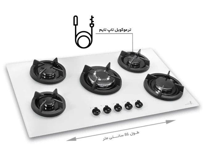 اجاق گاز صفحه‌ ای اخوان مدل GI142 — تصویر ۸