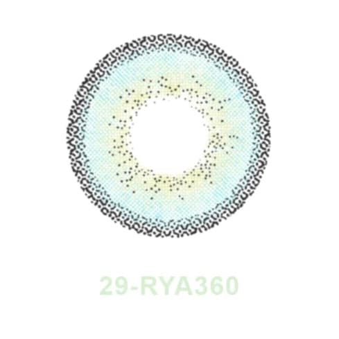 لنز چشم بیوتی شماره ۲۹ رنگ سبز آبی تیره دوردار کدرنگ RYA360
