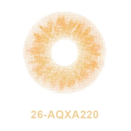 لنز چشم بیوتی شماره ۲۶ رنگ عسلی روشن کدرنگ AQXA220