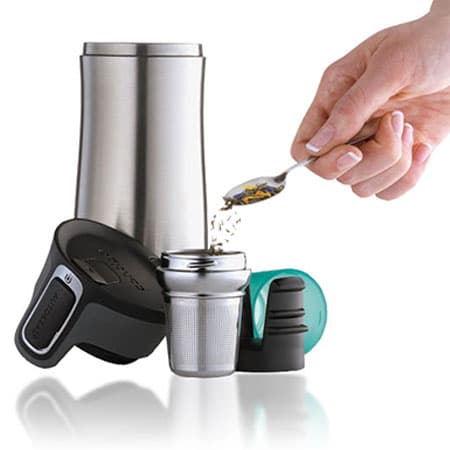 ماگ سرد و گرم وست لوپ قهوه ای کانتیگو Contigo AUTOSEAL® West Loop 470ml — تصویر ۲