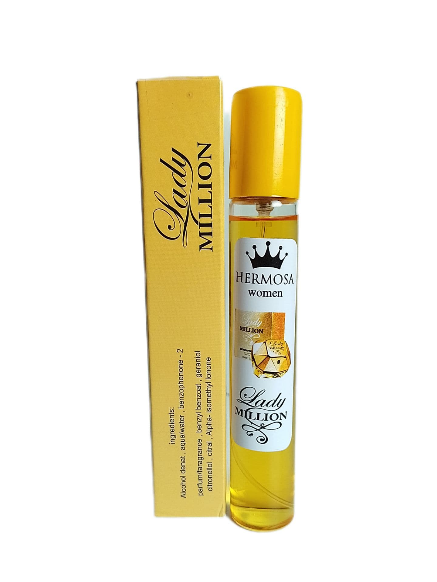 عطر قلمی زنانه جیبی 35 میل HERMOSA با رایحه lady million