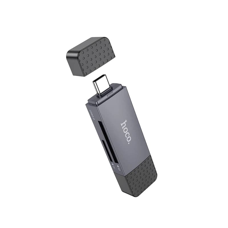 رم ریدر هوکو Type-C | USB 2.0 با پشتیبانی از SD و MicroSD — تصویر ۲