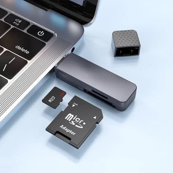 رم ریدر هوکو Type-C | USB 2.0 با پشتیبانی از SD و MicroSD — تصویر ۷