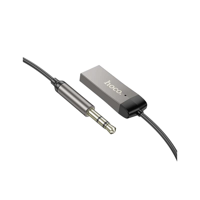 دانگل بلوتوث خودرو و اسپیکر HOCO E78 | AUX to USB — تصویر ۲