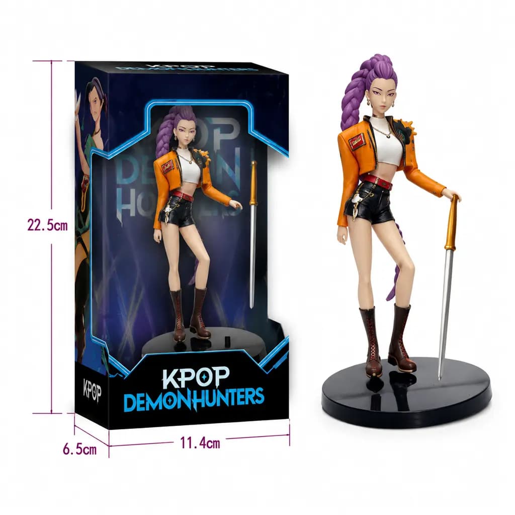 ست ۳ عددی عروسک شکارچیان شیاطین کی پاپ (K-Pop Demon Hunters) – مدل‌های زویی، میرا و رومی — تصویر ۵