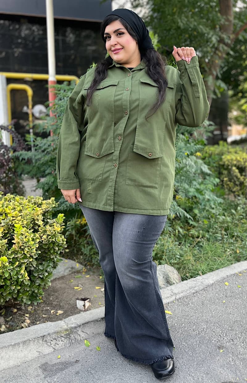 کت سایز بزرگ لینن سری جدید کد 600 — تصویر ۲