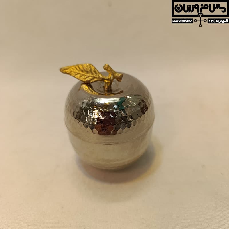 قندان مسی سیب کروم سایز۱ مدل اپل — تصویر ۸