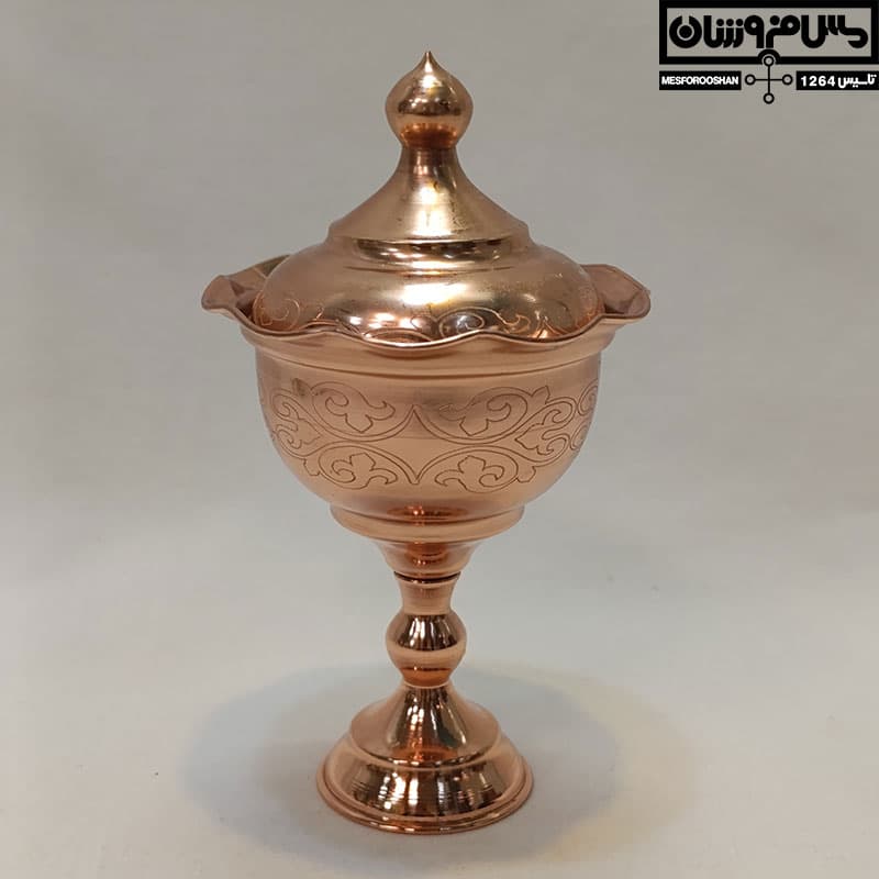 قندان مسی مدل پولیچ