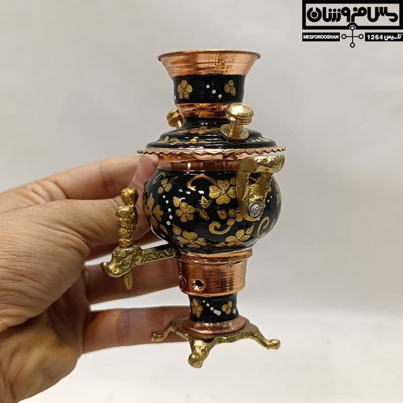 سرویس سماور سیسمونی مسی پرداز مدل زخرف — تصویر ۸