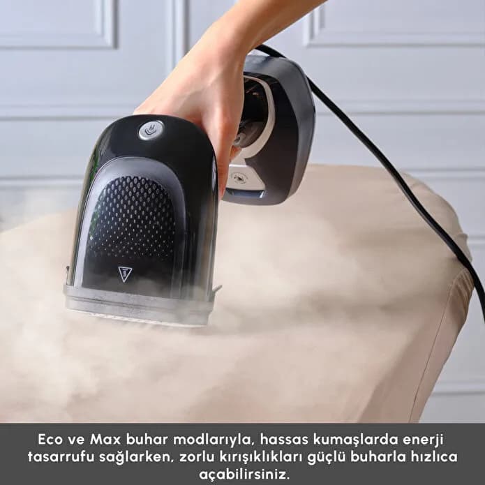 اتو بخار دستی کاراجا Vantuz Multisteam مشکی — تصویر ۶